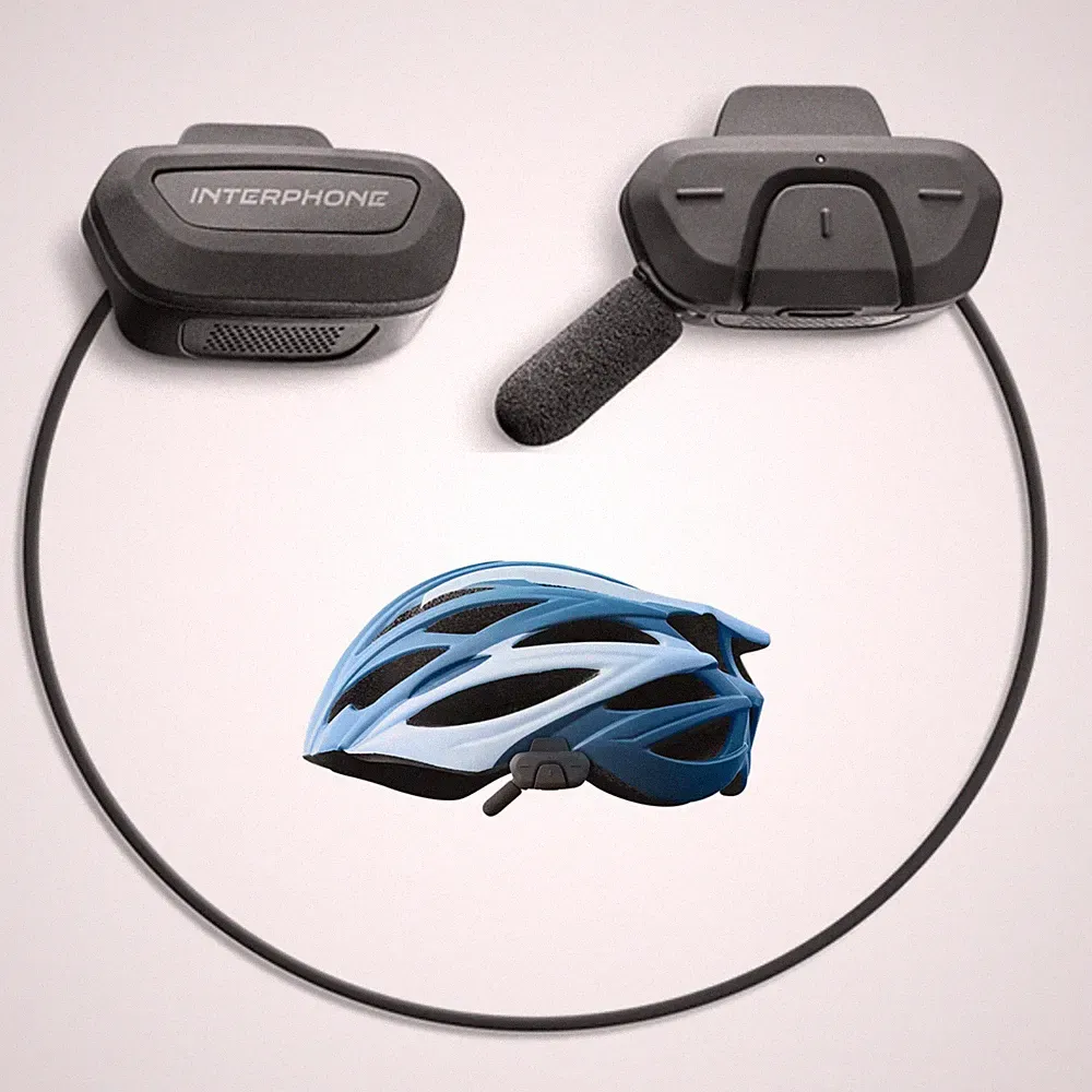 INTERPHONE Aerial Fahrradhelm Bluetooth Interkom Headset Radfahrer Anrufe/Musik