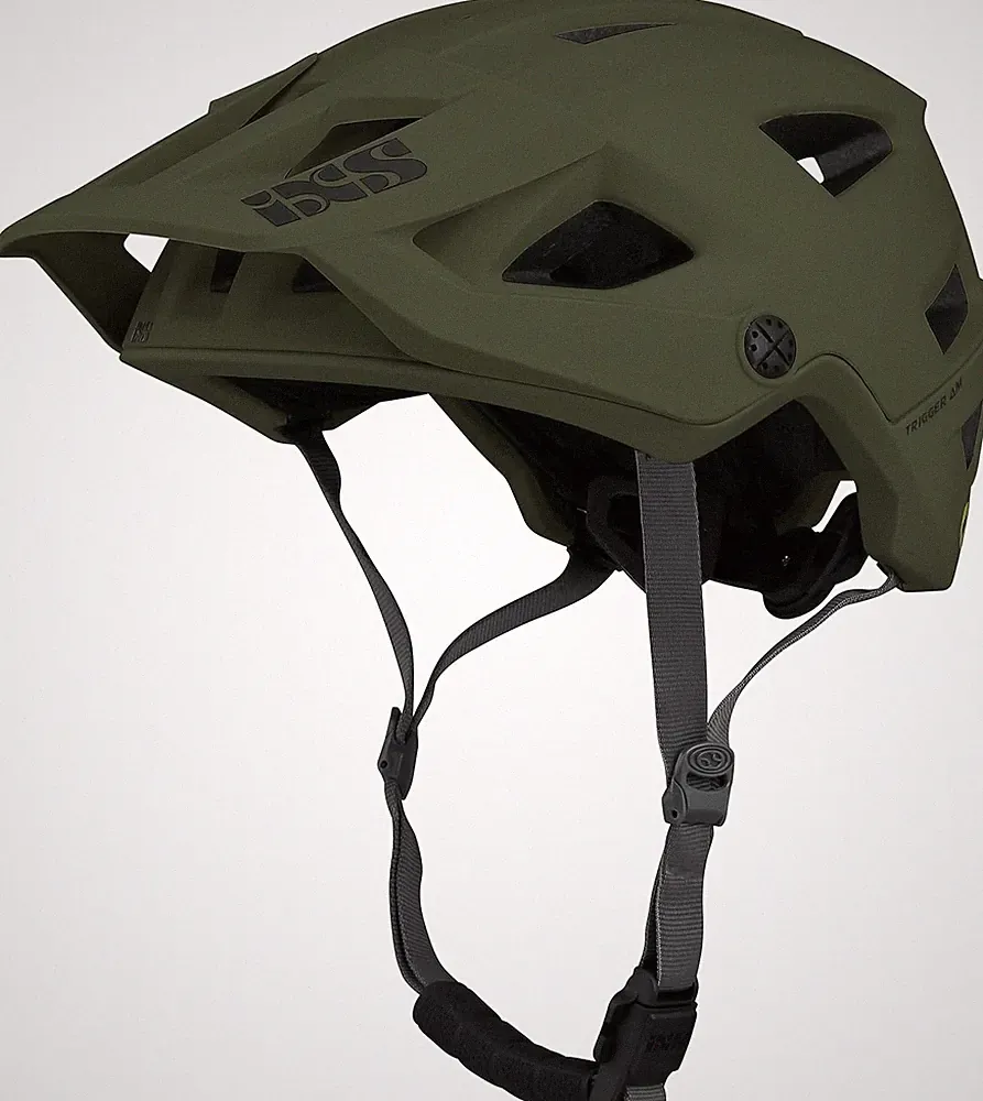 iXS Fahrrad Helm Trigger AM MIPS Mountainbike Enduro Trail Olivgrün