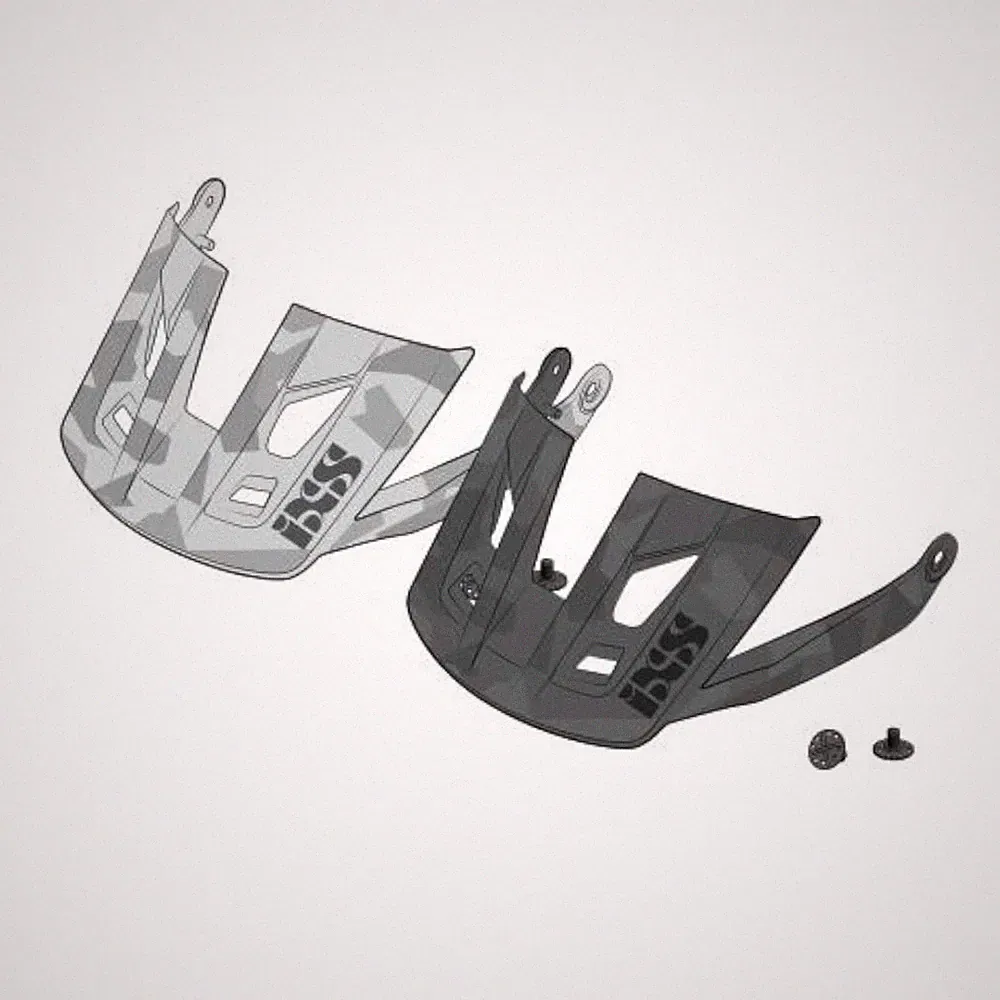 iXS Helm Schirm Visier Trigger AM Camo Fahrrad Mountainbike Ersatz Schild