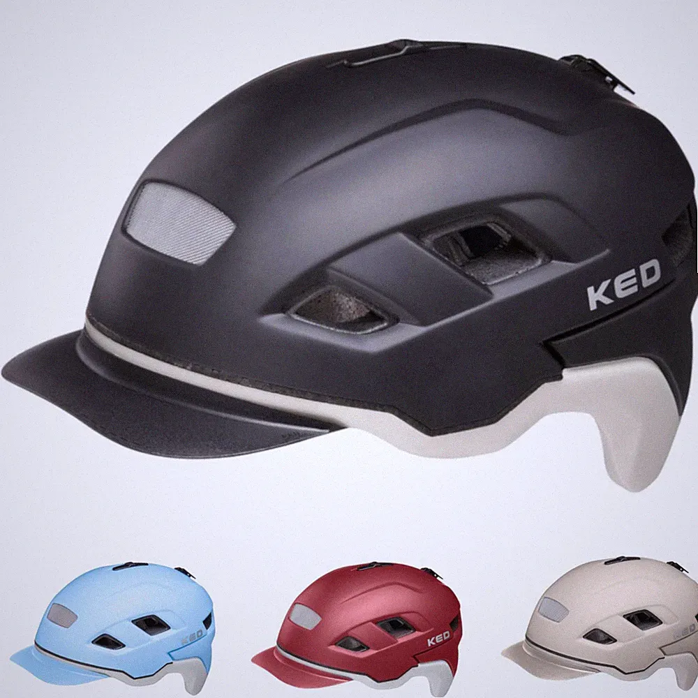 KED Fahrradhelm BERLIN Herren Damen Mountainbike Downhill Visier leicht MTB Rad
