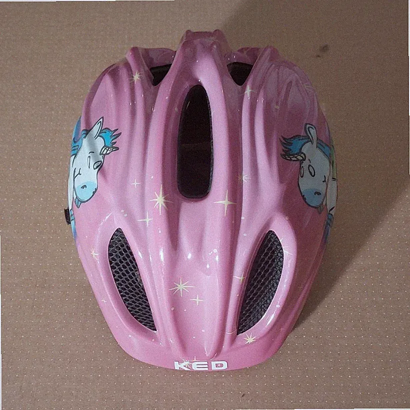 KED Gerbraucht Kinder Fahrradhelm rosa Einhorn-Motiv, Kopfschutz, 1-teilig