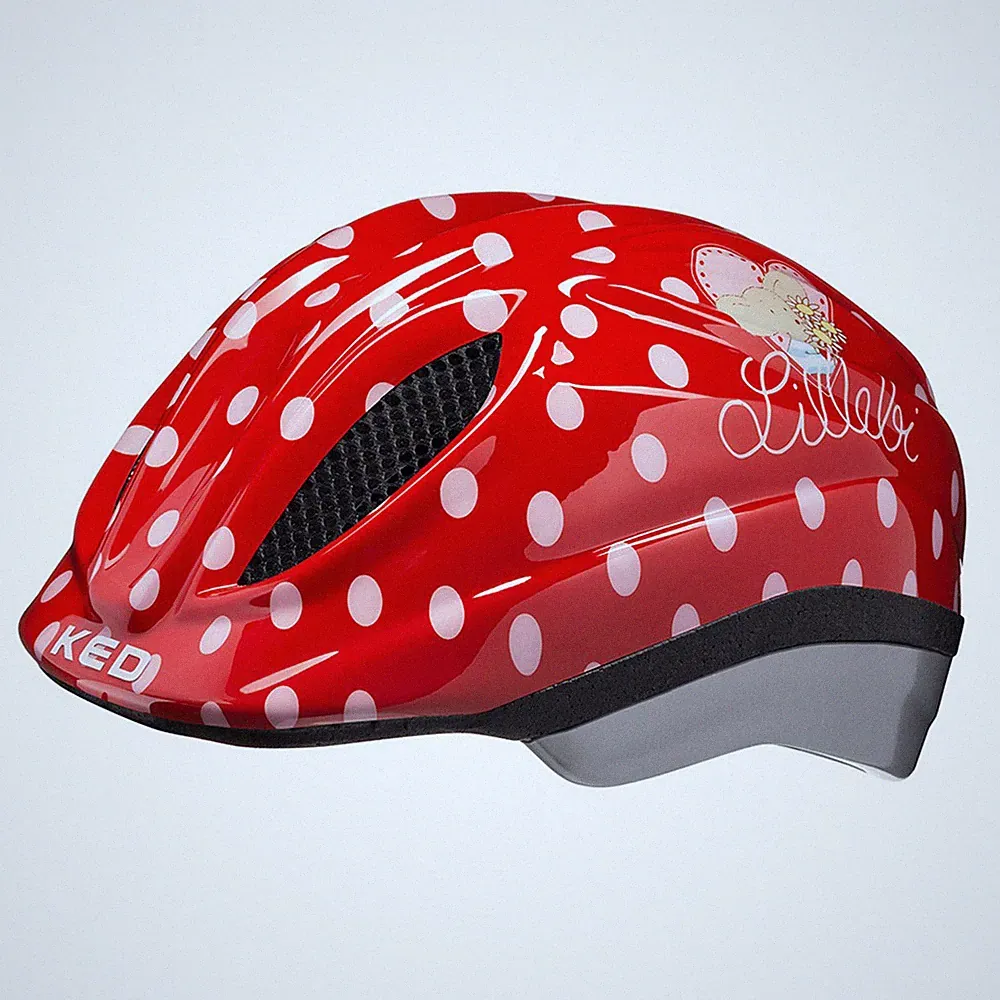 KED Kinder Mädchen Fahrradhelm Helm MEGGY II LILLEBI rot gr. XS | S | SM | M