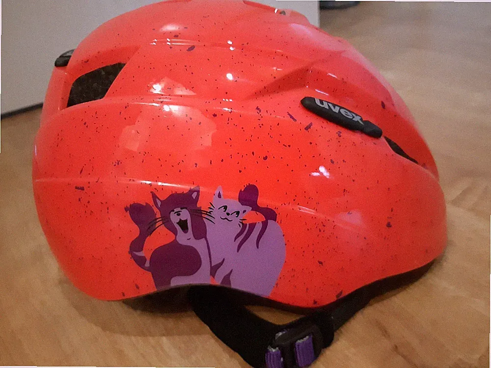 Kind. Fahrradhelm Rosa