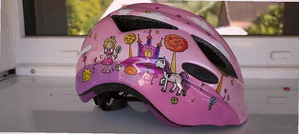 Kinder Fahrradhelm Mädchen, Rosa, Abus Prinzessin, Schloss