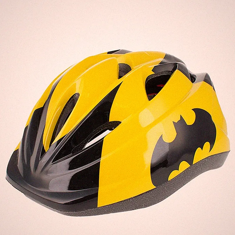 Kinder Fahrradhelm | Radhelm | Schutzhelm | Skatehelm | Batman | Gelb/Schwarz