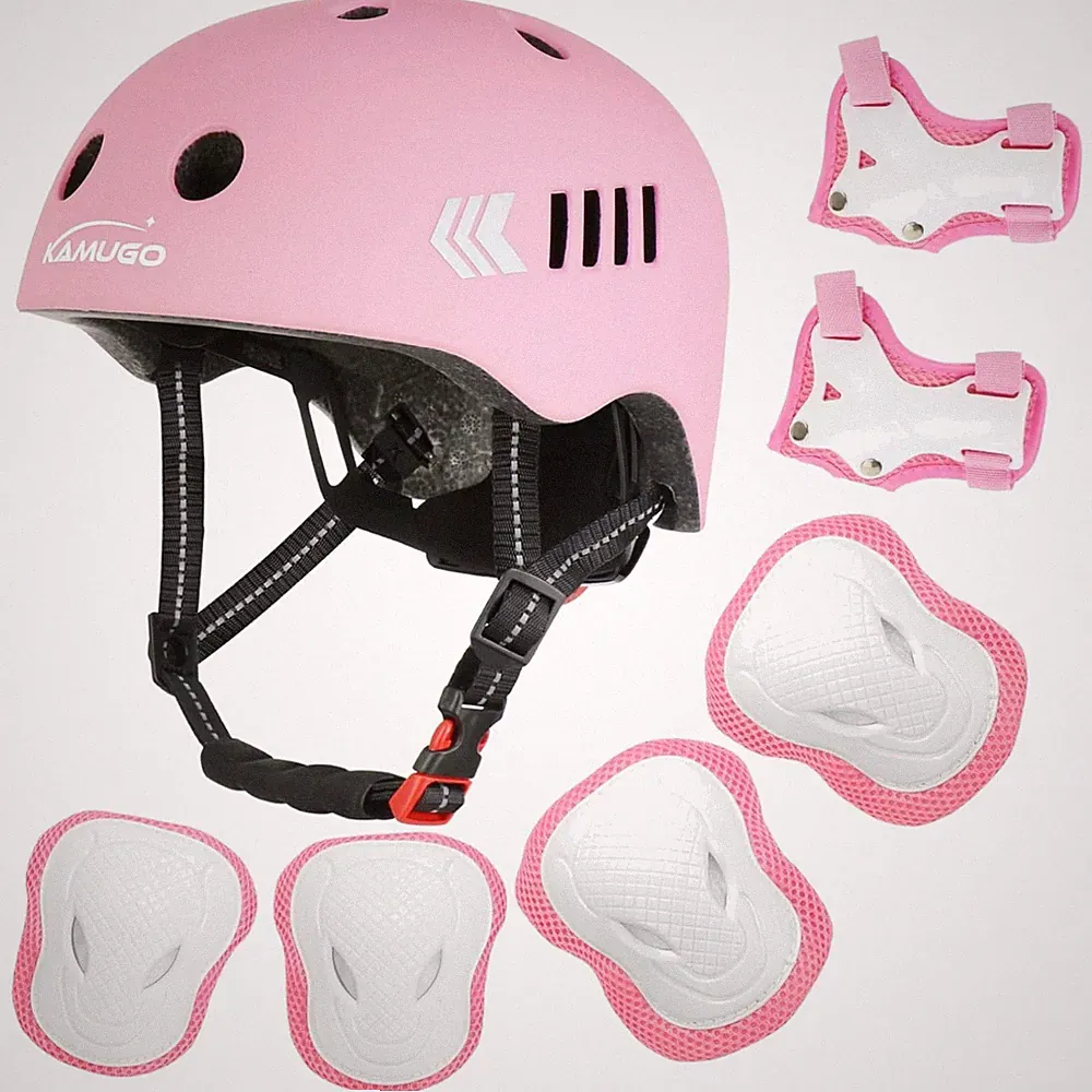 Kinder Fahrradhelm Set Kinderhelm Schutzset 1-8 Jahre mit Schutzausrüstung
