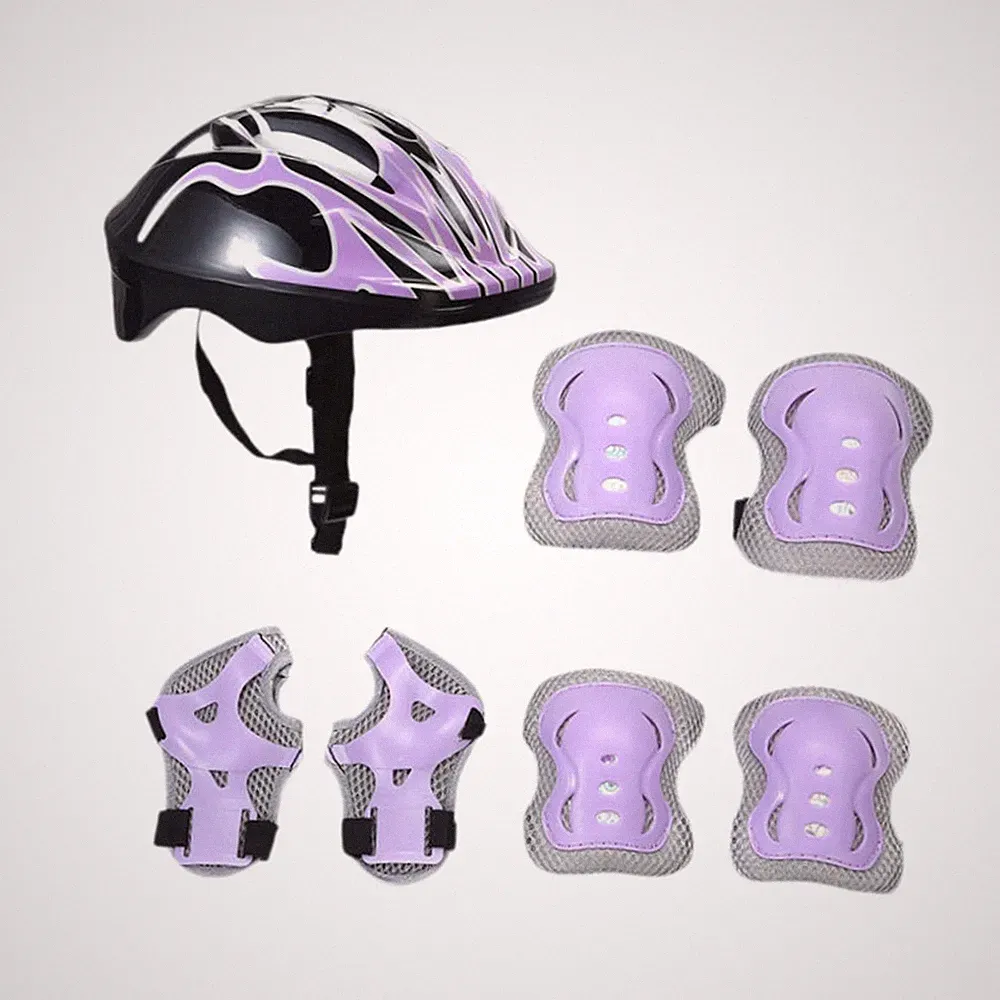 Kinder-Fahrradhelm, Skating-Helm mit Handgelenkschützern, Skateboard-Helm für