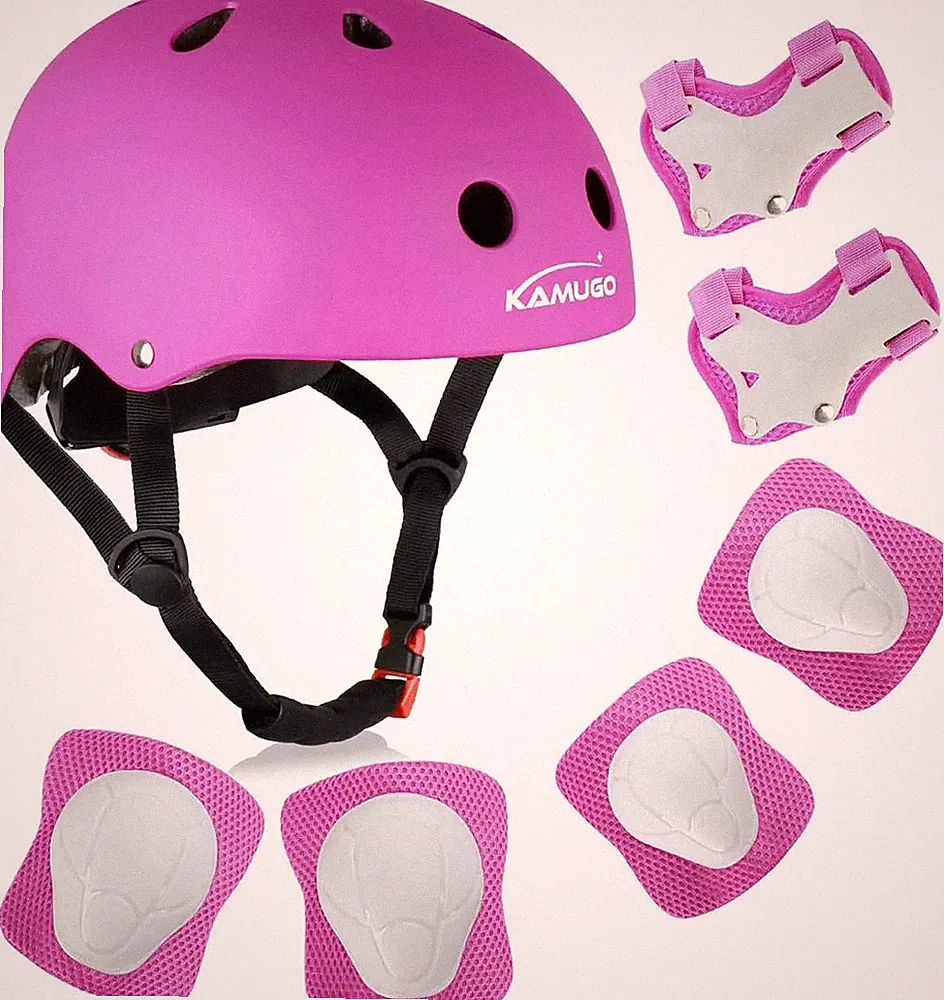 Kinderfahrradhelm, , für Radfahren und Scooter, 48-54 cm, violett