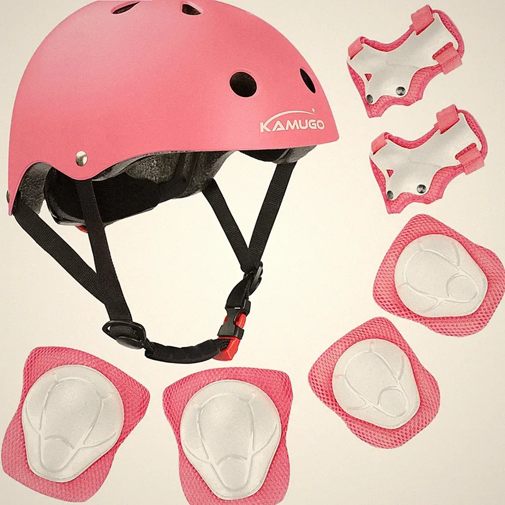 Kinderfahrradhelm Schutzset 2-8 Jahre verstellbar sicher Kinderhelm Radfahre...