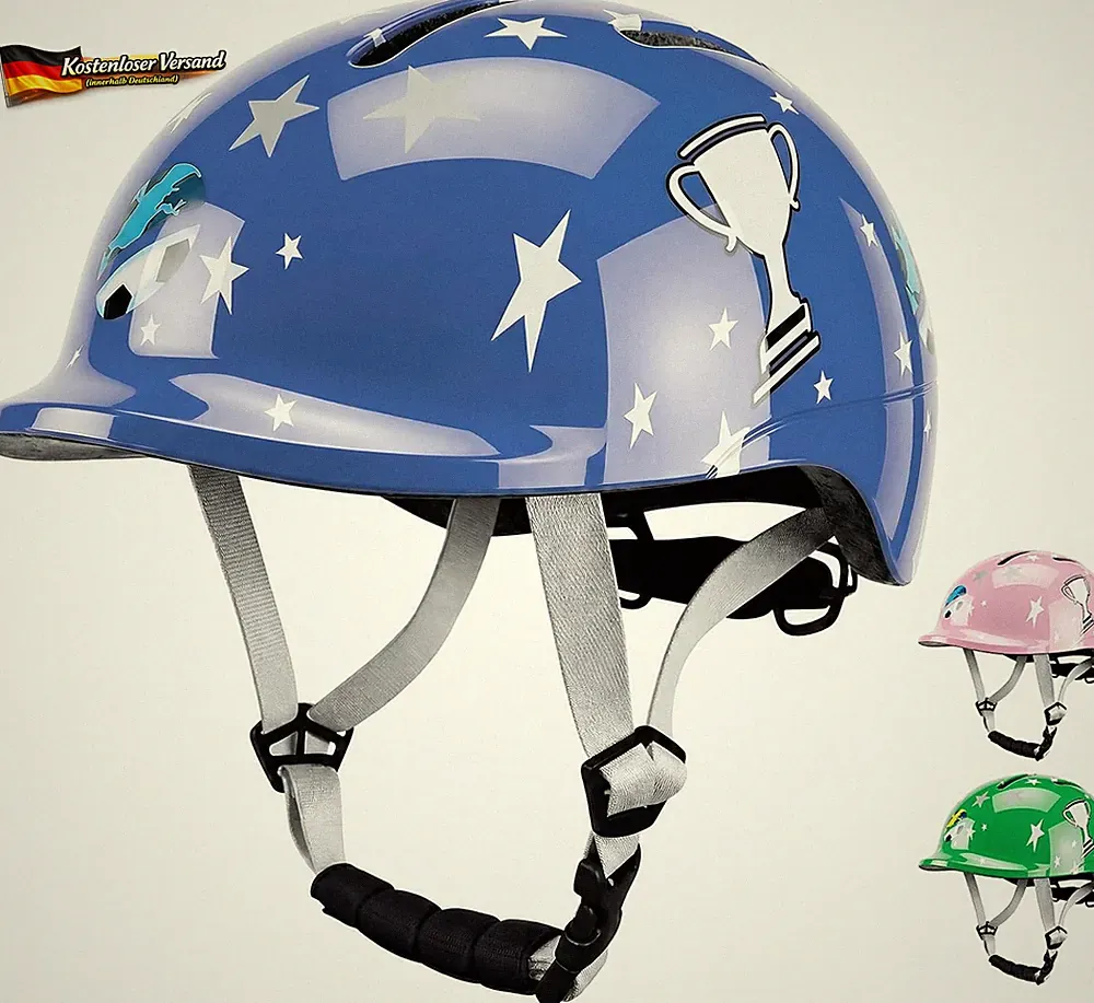Kinderfahrradhelm verstellbar leicht belüftet für 2-8 Jahre multisport