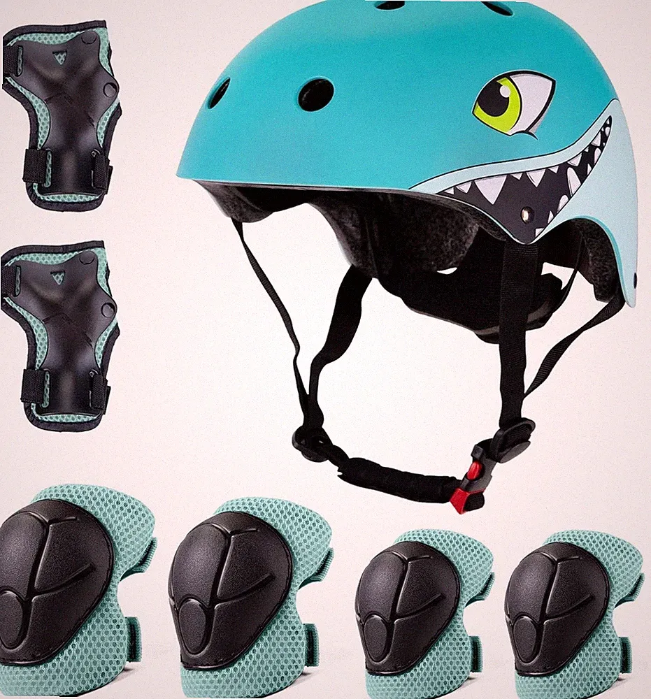 Kinderhelm 2-5 Jahre Fahrrad Skaterhelm Verstellbar Cartoon 3D Multi Sport Si...
