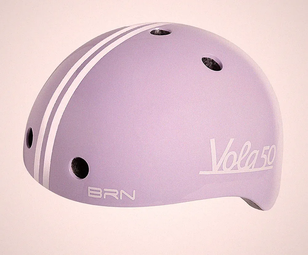 Kinderhelm Fahrradhelm Skatehelm Helm BRN Vola50 Retrohelm violett XS 48-50cm