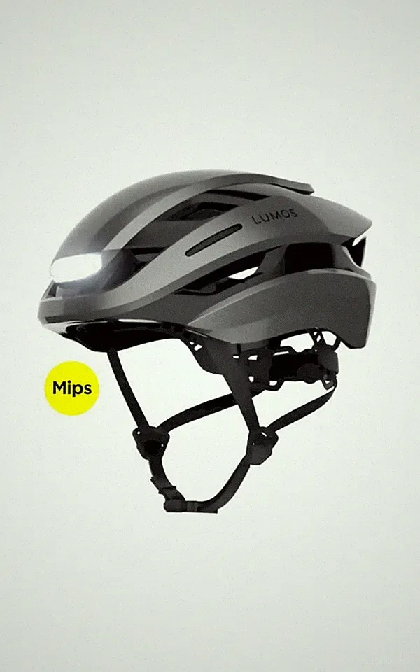 Lumos Fahrradhelm Touren-/Cityhelm Ultra MIPS schwarz / Asche-grau