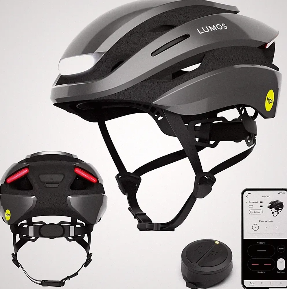 Lumos Ultra Smart-Helm | Fahrradhelm | Vorder- und Rücklicht (LED) | S 51-55 CM