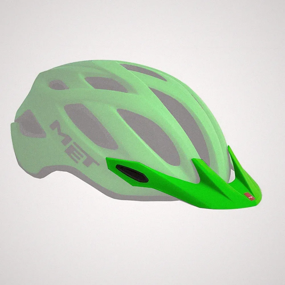 MET Crossover Visier Green Gr. M Fahrrad Helm Ersatzschirm City Bike MTB Tour