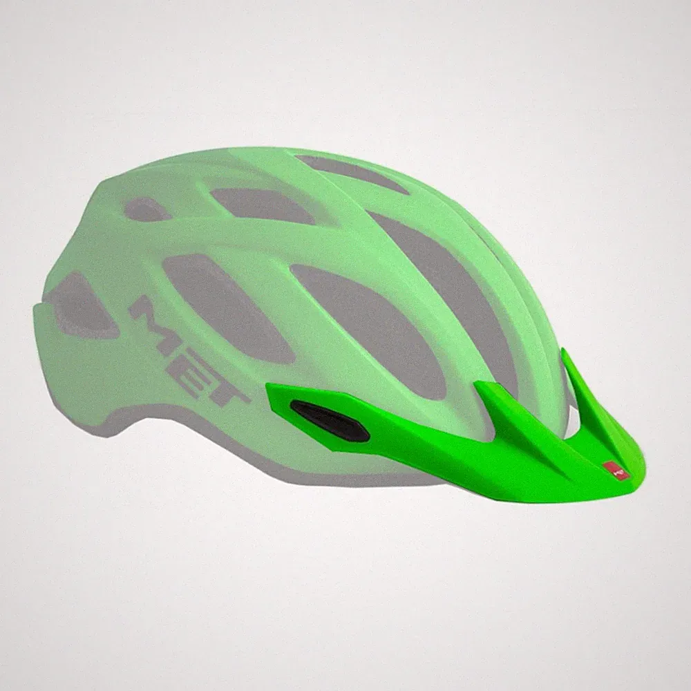 MET Crossover Visier Green Gr. M Fahrrad Helm Ersatzschirm City Bike MTB Tour