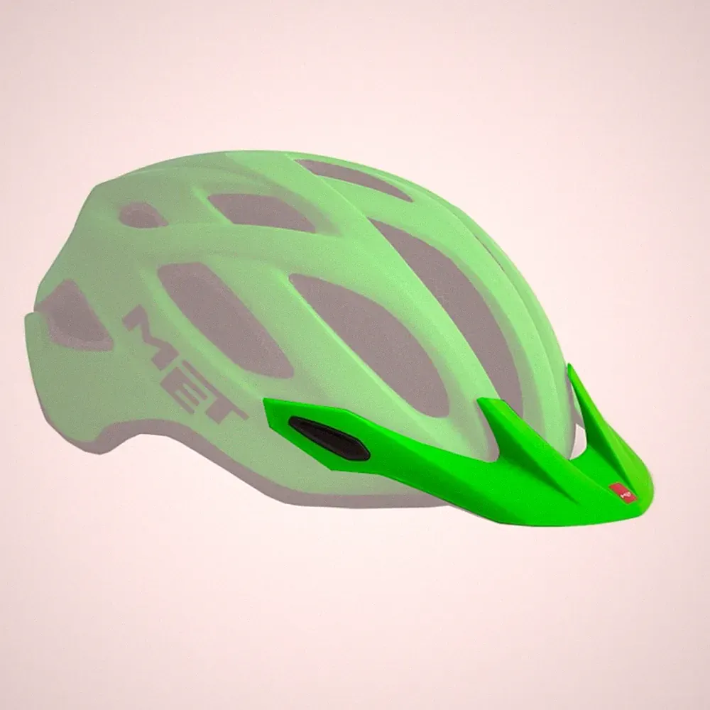 MET Crossover Visier Green Gr. XL Fahrrad Helm Ersatzschirm City Bike MTB Tour
