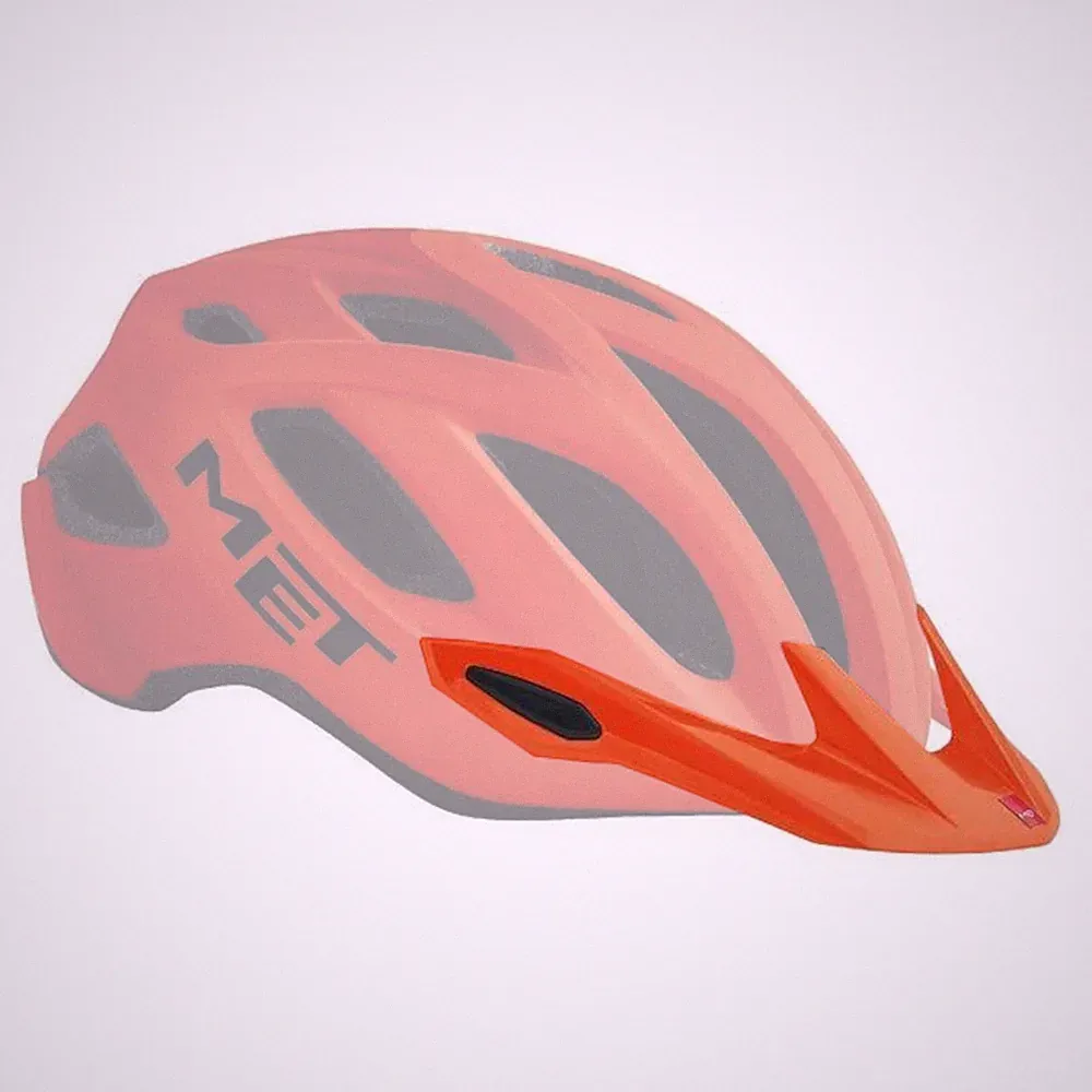 MET Crossover Visier orange Gr. M Fahrrad Helm Ersatzschirm City Bike Tour MTB