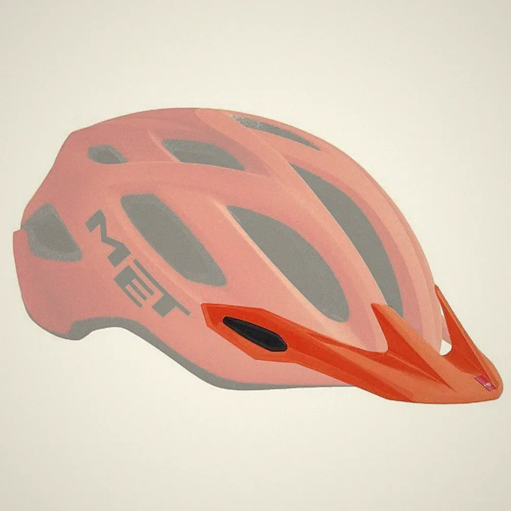 MET Crossover Visier orange Gr. M Fahrrad Helm Ersatzschirm City Bike Tour MTB