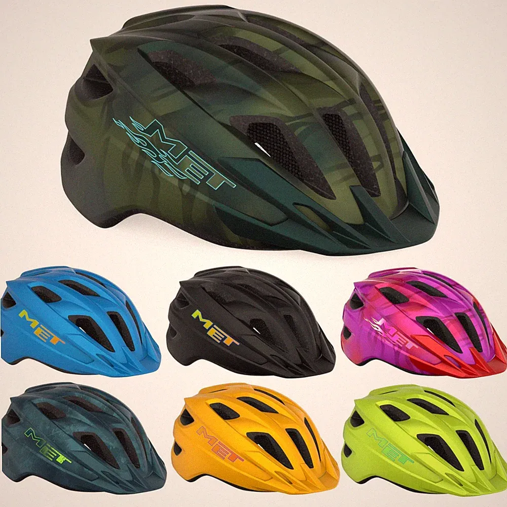 MET Kinder Fahrrad Helm Crackerjack One Size Jugend 52-57cm Bike Mountainbike