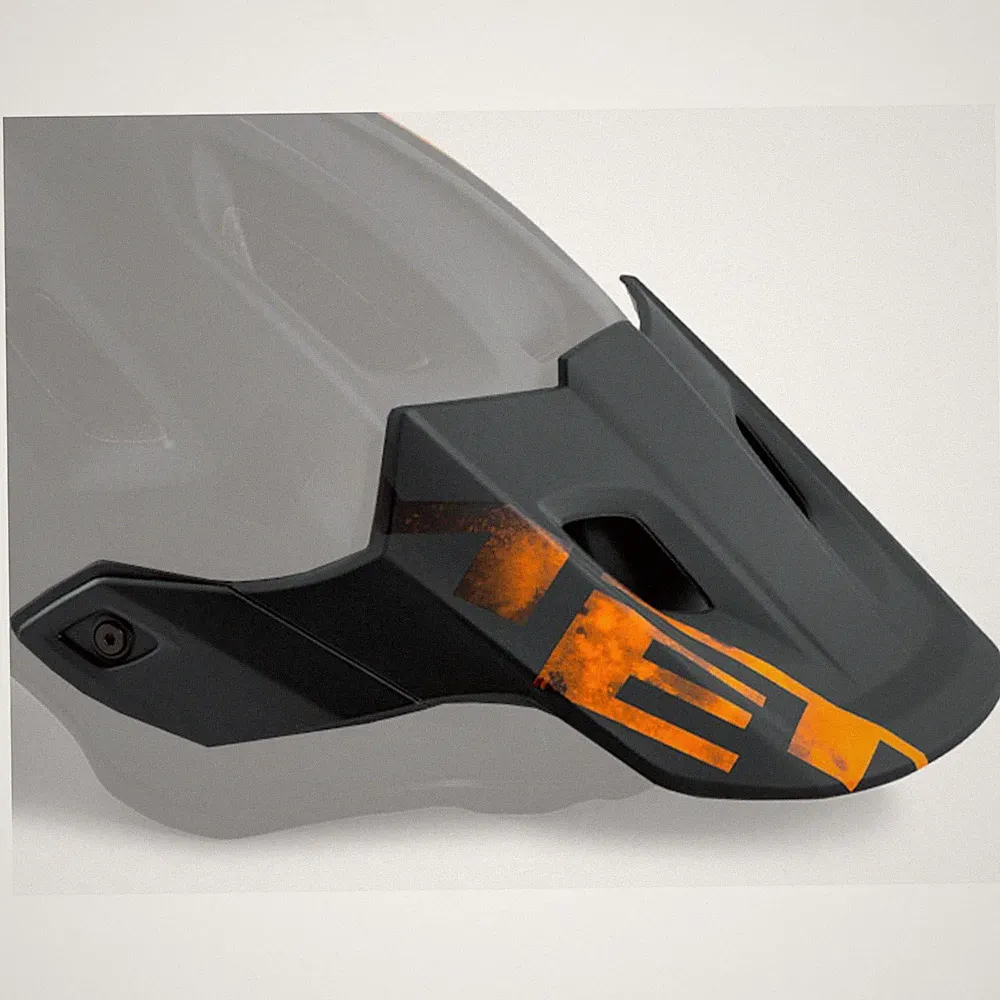 MET Roam MIPS Visier Black Orange Matt Gr. L Fahrradhelm Ersatzschirm MTB Trail