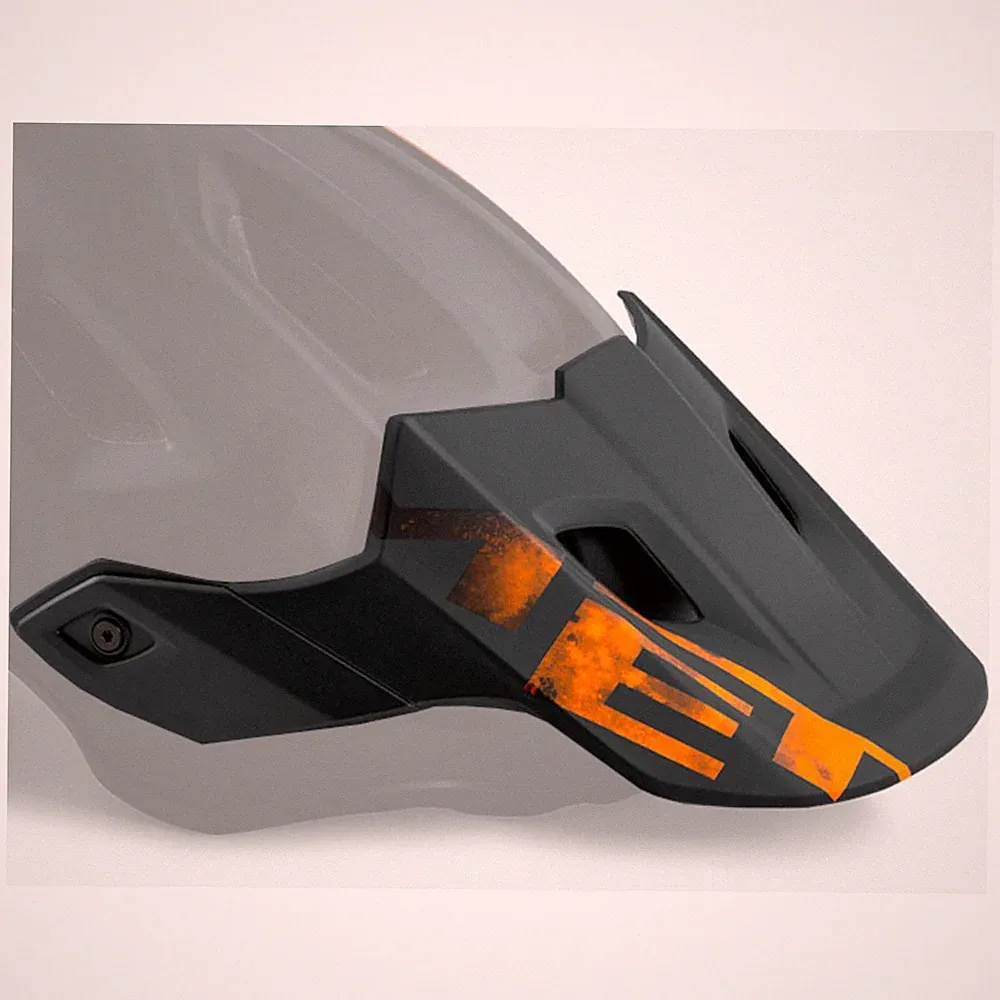 MET Roam MIPS Visier Black Orange Matt Gr. L Fahrradhelm Ersatzschirm MTB Trail