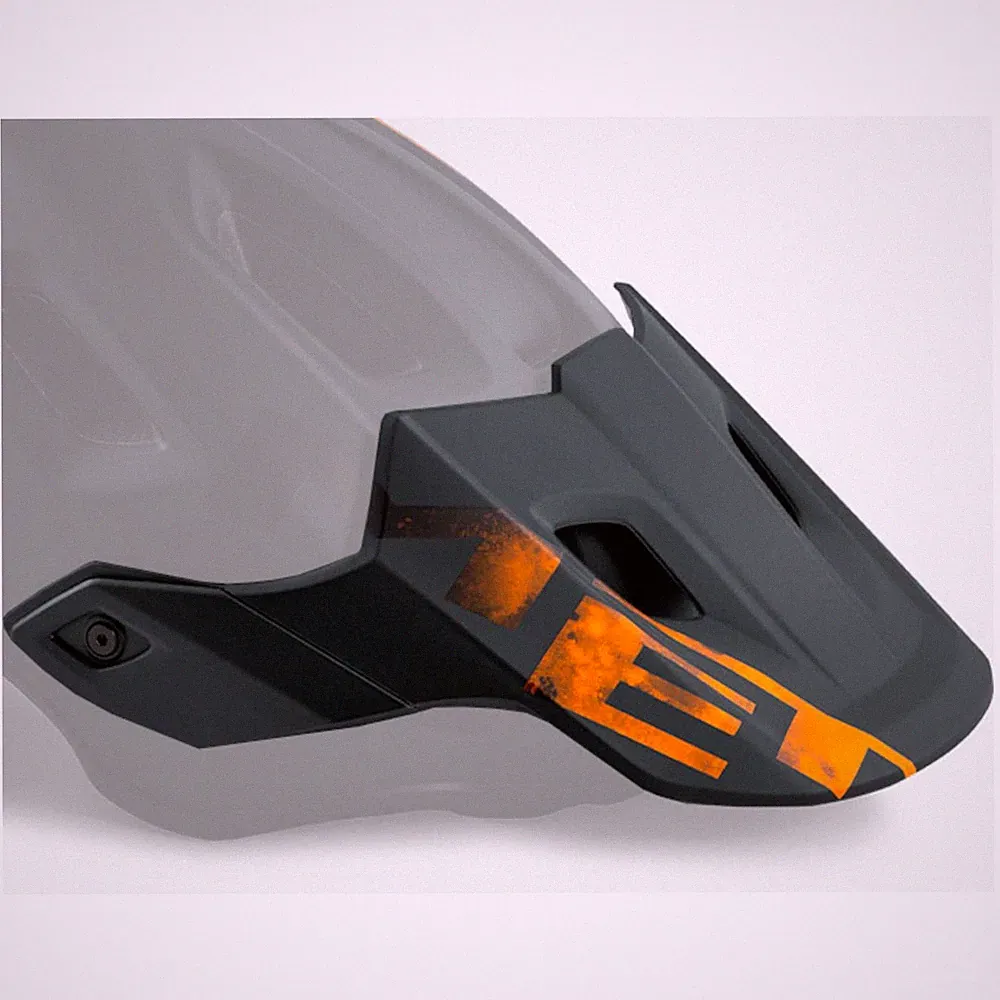 MET Roam MIPS Visier Black Orange Matt Gr. S/M Fahrradhelm Ersatzschirm MTB