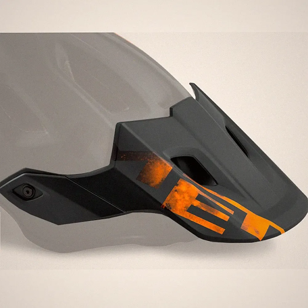 MET Roam MIPS Visier Black Orange Matt Gr. S/M Fahrradhelm Ersatzschirm MTB