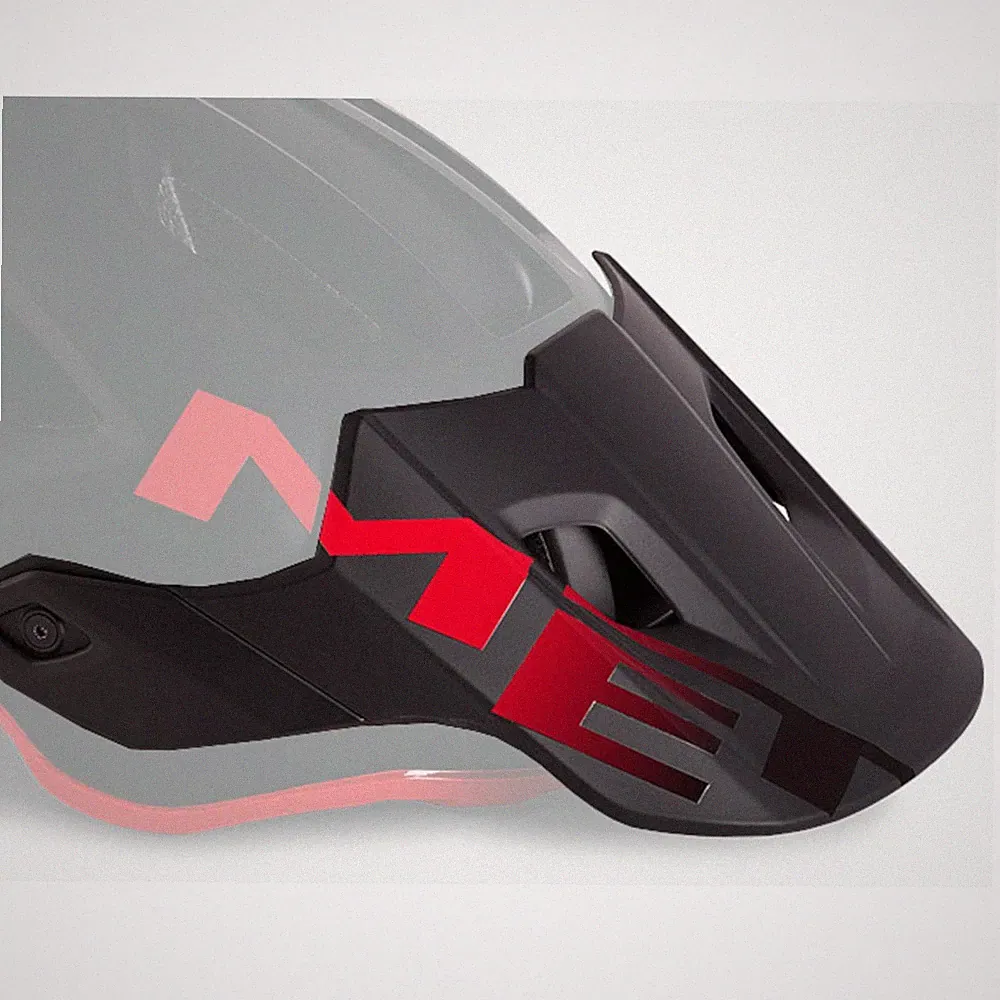 MET Roam MIPS Visier Black Red L Fahrrad Helmschirm MTB Ersatzvisier Trail