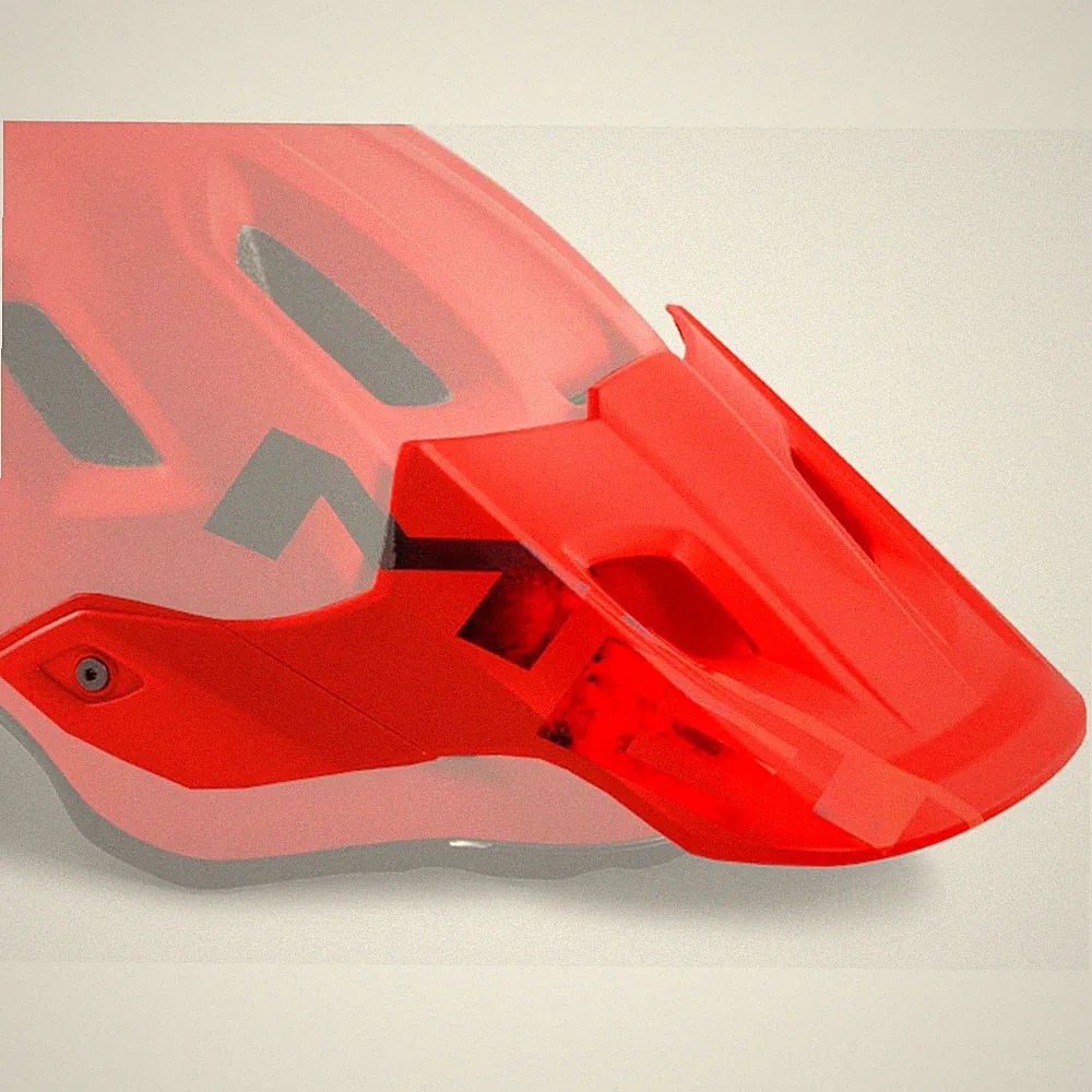 MET Roam MIPS Visier Red Black Matt Glossy Gr.L Fahrradhelm Ersatzschirm MTB