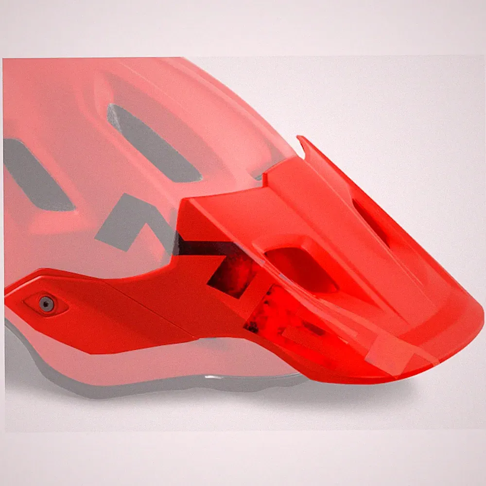 MET Roam MIPS Visier Red Black Matt Glossy Gr.L Fahrradhelm Ersatzschirm MTB