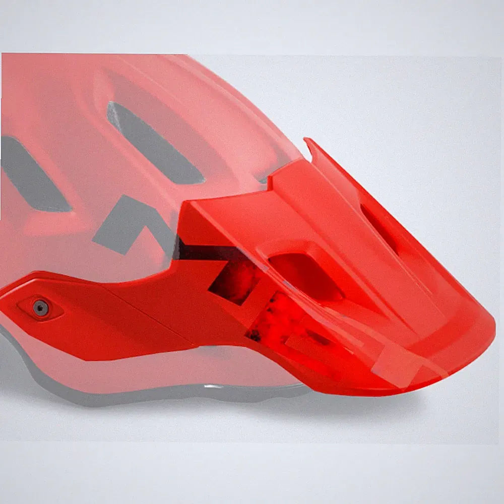 MET Roam MIPS Visier Red Black Matt Glossy S/M Fahrradhelm Ersatzschirm MTB