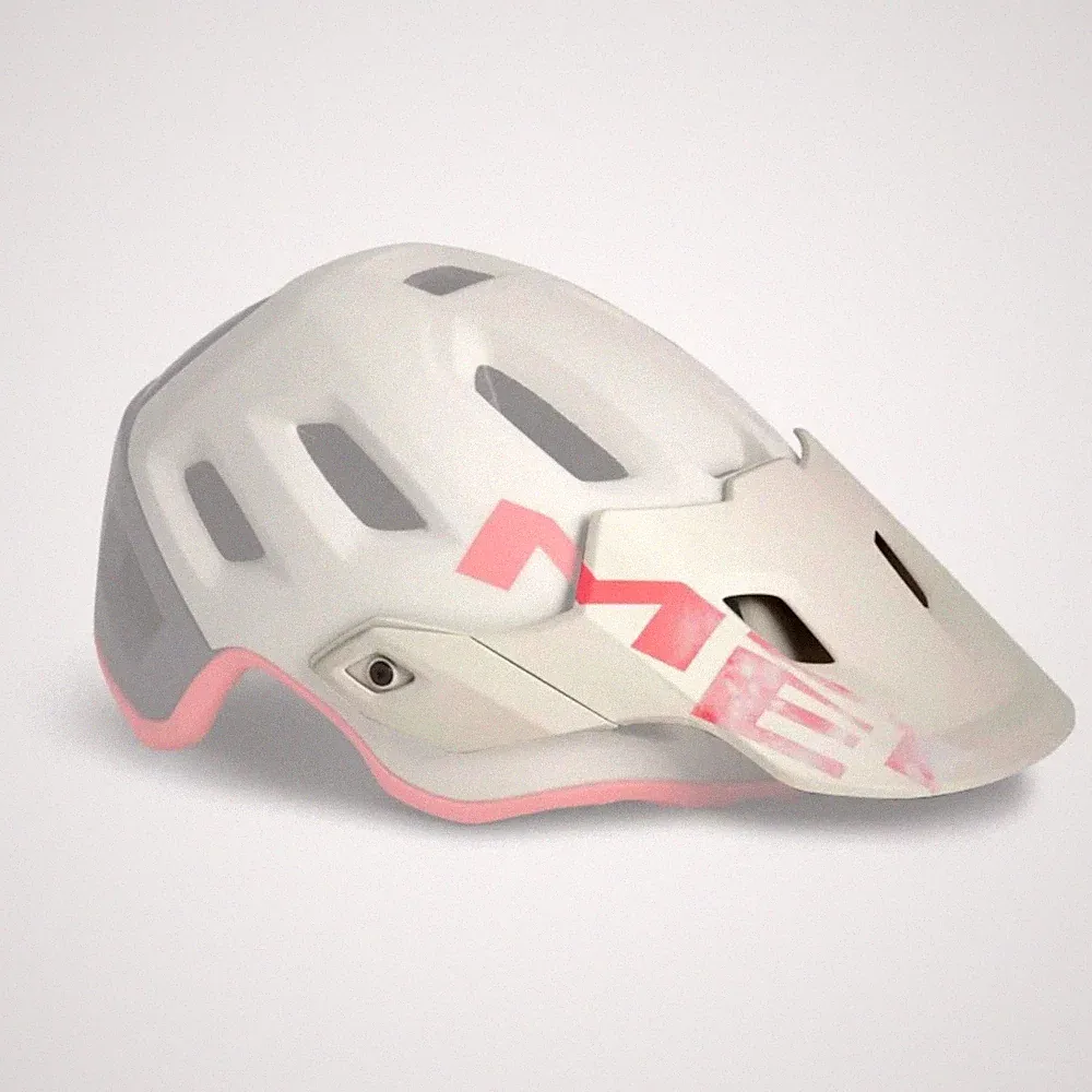 MET Roam MIPS Visier White Gray Pink Matt Gr. M Fahrradhelm Mountainbike Trail