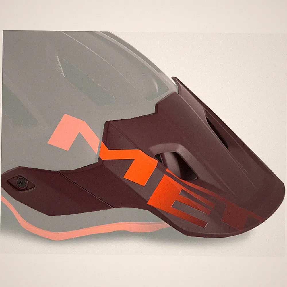 MET Roam MIPS VisierBburgundy Orange L Fahrrad Helmschirm MTB Ersatzvisier
