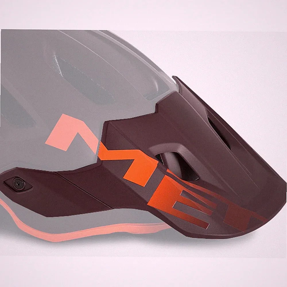MET Roam MIPS VisierBburgundy Orange L Fahrrad Helmschirm MTB Ersatzvisier