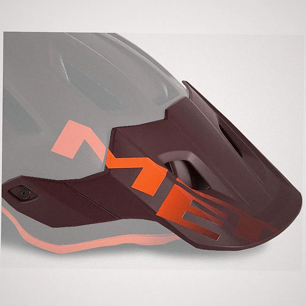 MET Roam MIPS VisierBburgundy Orange S M Fahrrad Helmschirm MTB Ersatzvisier