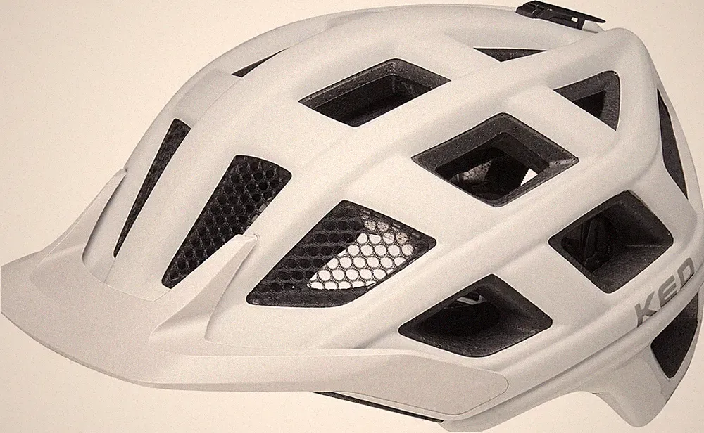 MTB-Helm Fahrradhelm KED Crom Grau Weiß XL 60 bis 64 cm