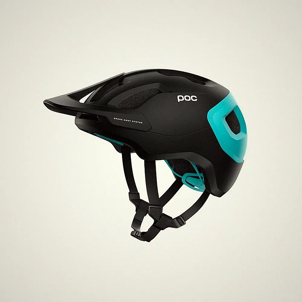MTB-Helm Fahrradhelm POC Axion SPIN Schwarz Blau M bis L 55 bis 58 cm