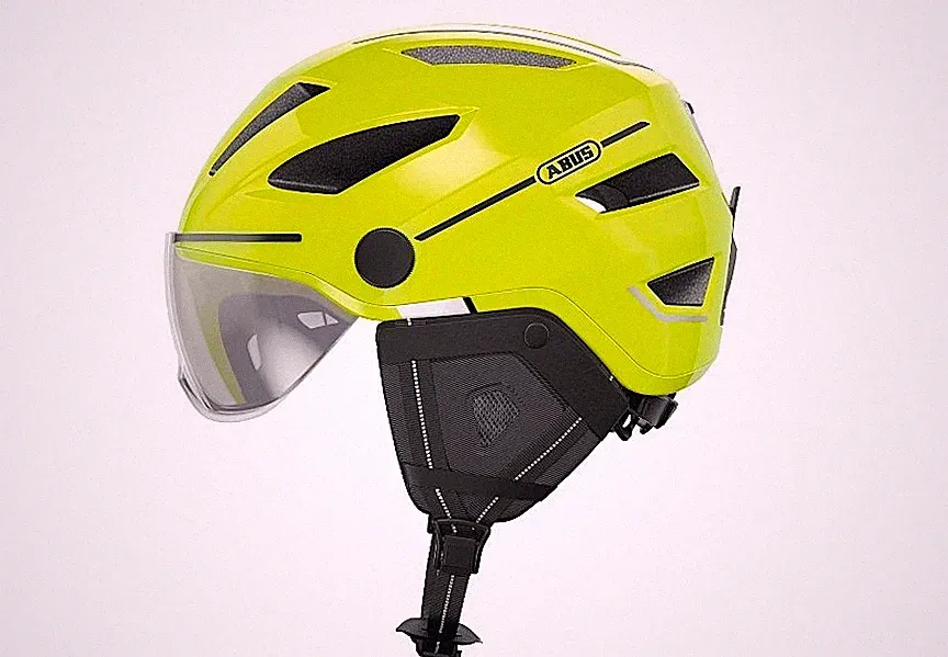NEU ABUS ACE Pedelec 2.0 Fahrradhelm Rücklicht + Regenschutz Gr. M (52-57 cm)