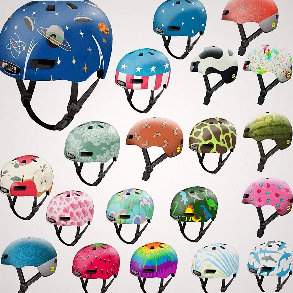 Nutcase Kinder Fahrrad Helm Baby Nutty Mips XS 48-52cm Kleinkinder Skate Fidlock
