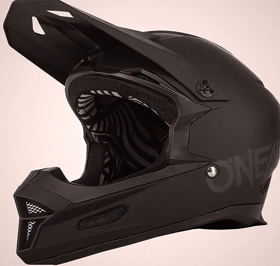 O`Neal Fury Fahrrad Helm matt schwarz solid Downhill Dirt MTB BMX Cross Gr. L