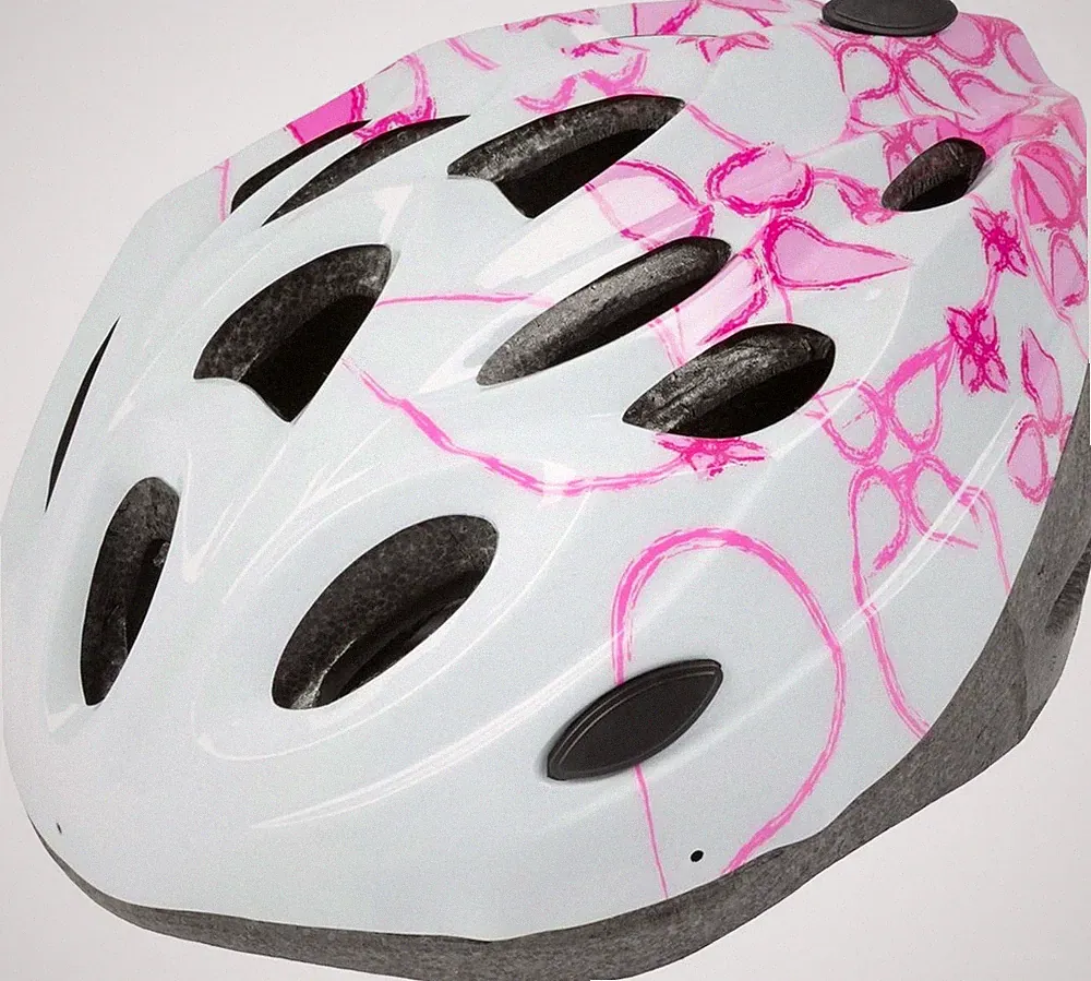 ON BIKE Fahrradhelm Mädchen Gepolstert Verstellbar Größe M 55-58 Cm Rosa