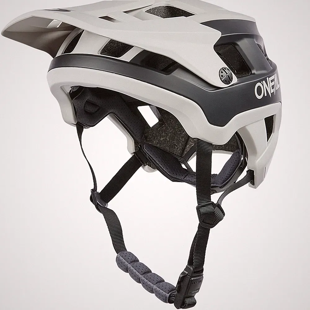 ONeal Defender Solid Grau Cosmos Schwarz Matt Fahrrad Helm All Mountain Bike