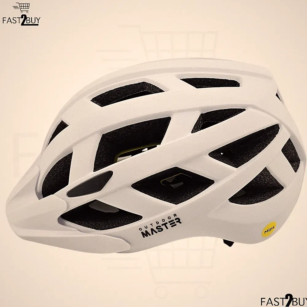 Outdoor Master Fahrradhelm MIPS Größe L 57-61cm Rennrad MTB Helm Weiß Unisex