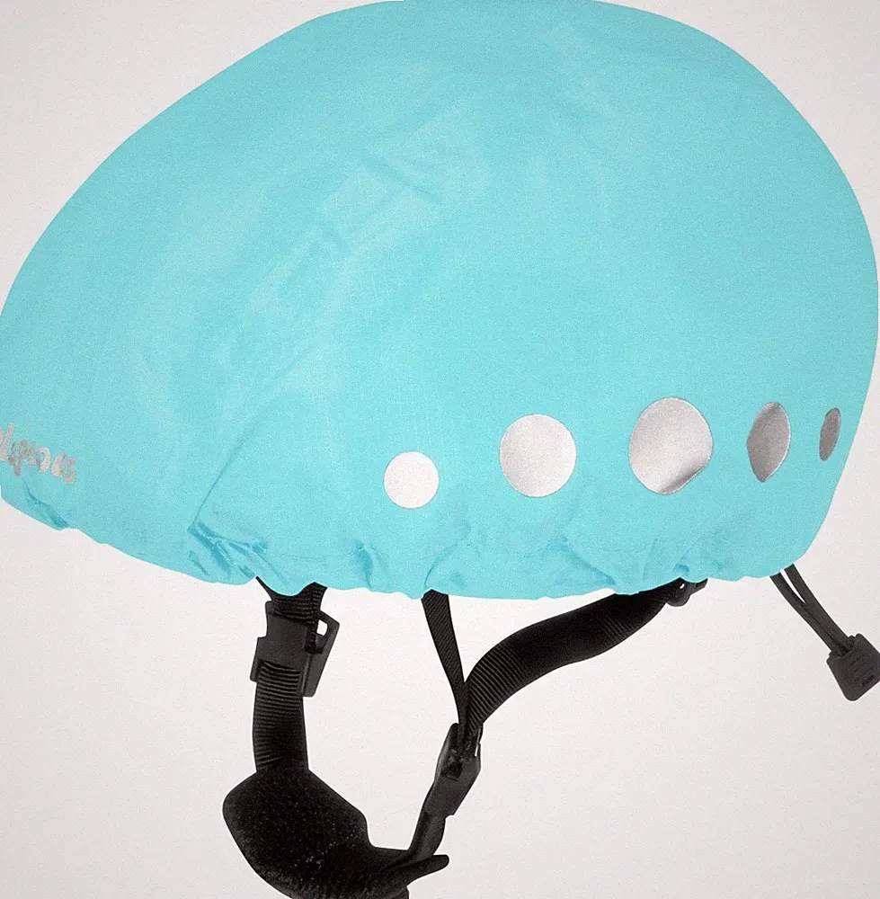 Playshoes Kinder Regenhut Regenüberzug für Fahrradhelme Türkis