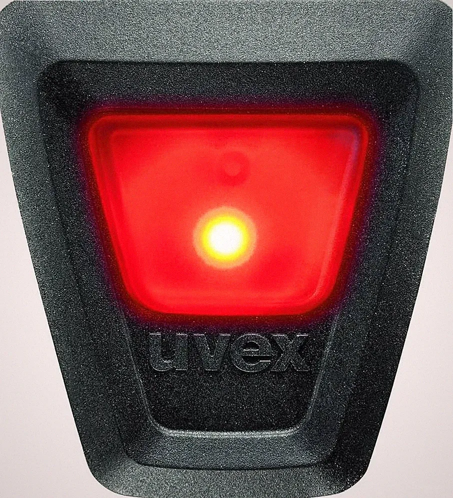 Plug-in LED XB052 Active Fahrradhelmbeleuchtung, Rot-Schwarz, One Size