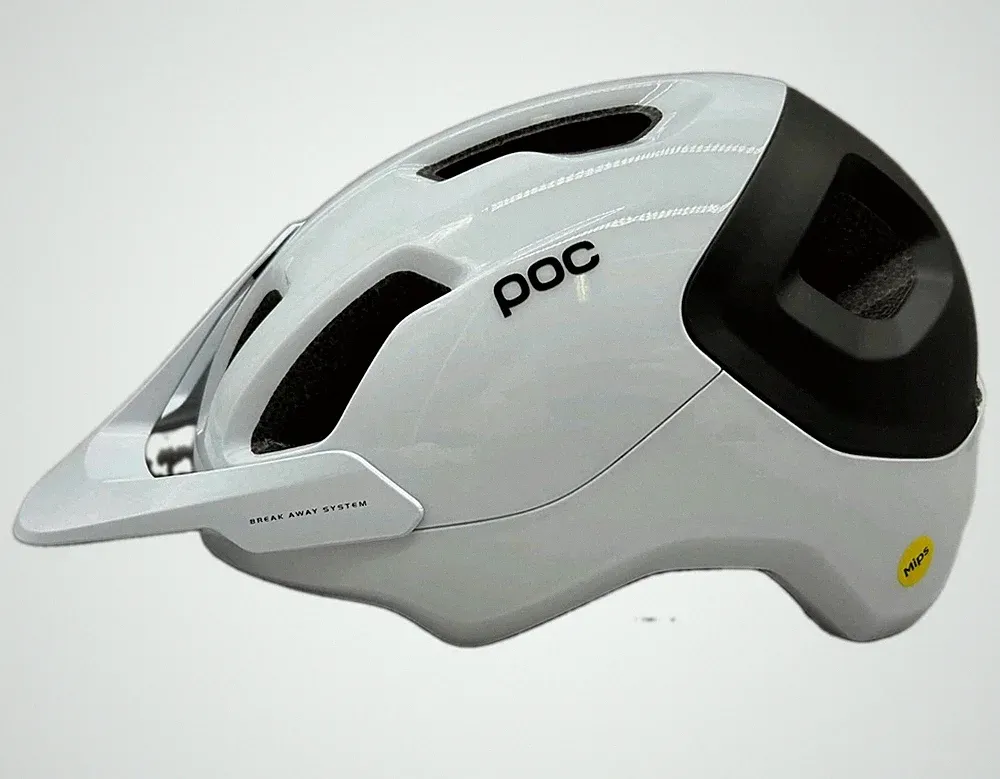 POC Axion Race MIPS Fahrradhelm Trail MTB Helm Weiß/Schwarz Gr. S