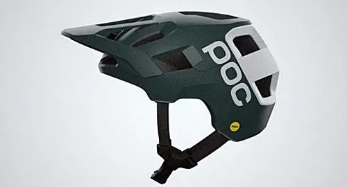 POC Fahrradhelm Kortal Race MIPS Pargasite Green Matt/Hydrogen White Matt
