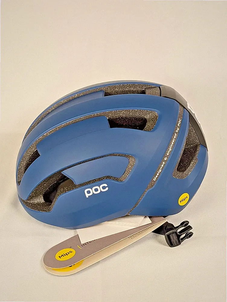 POC Omne Air MIPS Gravel Rennrad Fahrrad Helm Größe S 50-56cm Lead Blue Matt