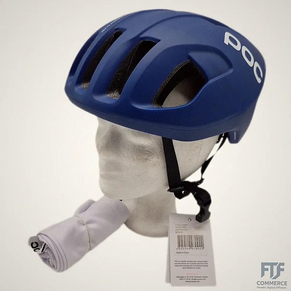 POC Unisex - Erwachsene, Fahrradhelm, Lead Blue Matt, M (54-59 cm)